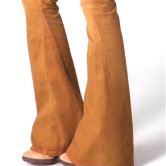 Bell bottoms jeans Citizen of Humanity jeans pants tan rust color women 29/34 - Picture 7 of 15